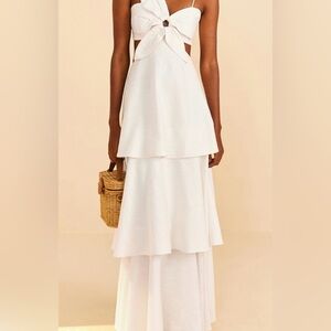 Farm Rio white floral dress M NWT